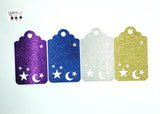 Glitter Gift Tags- Stars & Moons